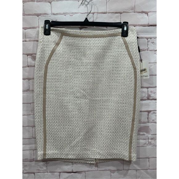 Calvin Klein Dresses & Skirts - Calvin Klein office work A line skirt beige size 8